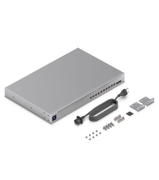 Ubiquiti UniFi Switch Pro XG 10 PoE PoE-коммутатор в стойку, 10х 10G RJ45, 2х 10G SFP+, раздача 400 Вт