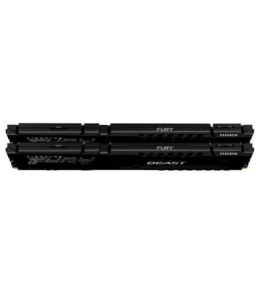 Оперативная память (Комплект) Kingston 64Gb DDR5 6000 DIMM CL30 FURY Beast Black XMP Non-ECC Unbuffered DIMM (Kit of 2) 2RX8 30-36-36 1.4V 288-pin 16Gbit