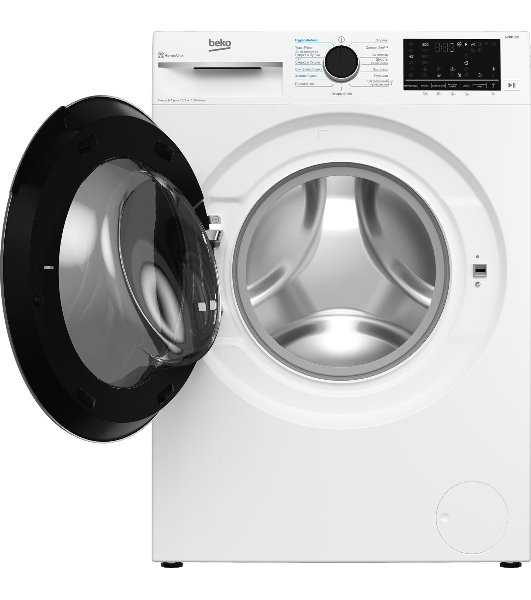Стирально-сушильная машина Beko B3DFR57H23W белый, загрузка фронтальная 7,5 кг, 1200 об/мин., класс: В