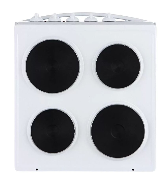 Плита электрическая Flama AE 1403 W белый, конфорок 4 шт, духовка 50 л, 50 см x 85 см x 60 см