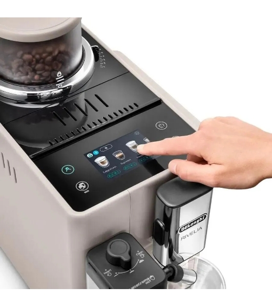 Кофемашина автоматическая DeLonghi EXAM440.55.BG бежевый, исп. кофе - зерновой/молотый, 1.4 л, 1450 Вт, 19 бар