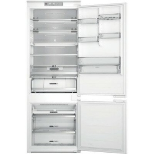 Холодильник встраиваемый Whirlpool WHSP70T241P 70 см, 193.5х54.3х69 см, 295/95 л, инверторный компрессор, автоматическая разморозка, зона свежести влажная, сенсорное управление, технология 6 SMYSL FreshControl, MultiFlow, FreezeControl, перенавешиваемые дверцы, скользящие направляющие, Италия
