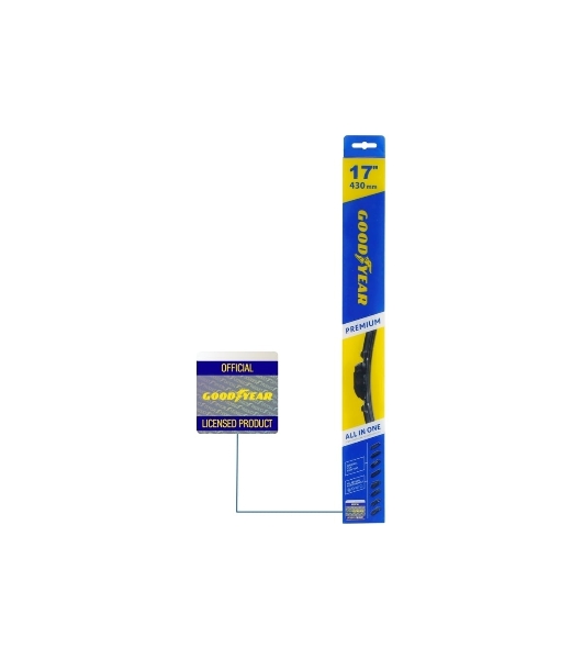 Бескаркасная щетка GOODYEAR GY000437 PREMIUM 17''/43см