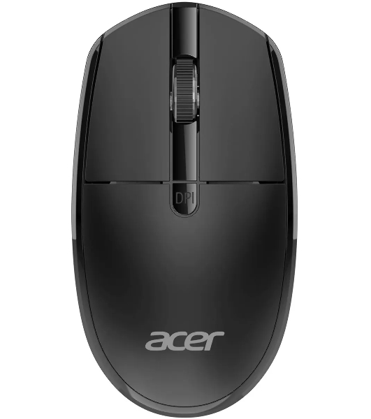 Комплект клавиатура+мышь Acer OCC401 беспроводной, USB, 1600 DPI, чёрный