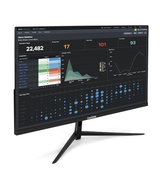 Монитор 27' ExeGate SmartView ES2707A IPS 1920x1080, 75 Гц, 5 мс, 16:9, 250 кд/м2, 1xHDMI, 1xDP, 1xVGA, 1x3.5 мм, черный