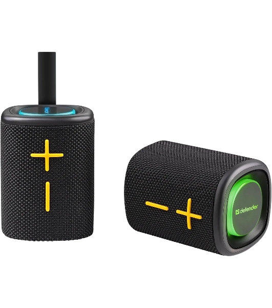 Колонка портативная Defender Union black (20Вт, 2.0 стерео, Bluetooth, питание от аккумулятора)