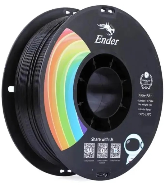 Пластик для принтера 3D Creality 3301010306 PLA d1.75мм 1кг 1цв. черный