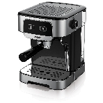 Кофеварка рожковая BBK BCM1500 черный/нержавеющая сталь, исп. кофе - молотый, 1.8 л, 1200 Вт, 20 бар, фото 1
