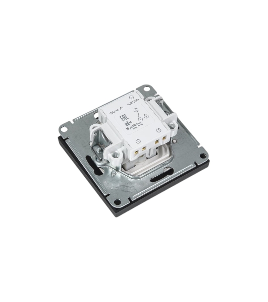 Переключатель 1-кл. ArtGallery IP44 10AX механизм карбон SE GAL441061