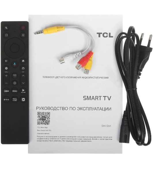 Телевизор TCL 32' 32S5K-UZ черный QLED FHD 60Hz Smart TV