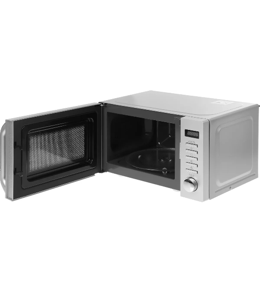 Микроволновая печь Haier HMB-DG208SA серебристый, 20 л, 800 Вт, переключатели - кнопки, поворотный механизм