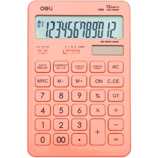 Калькулятор настольный Deli Touch EM01541 красный 12-разр.