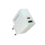 Сетевое зарядное устройство MORE CHOICE NC61 СЗУ 1USB+1USB-C 3.0A PD 20W+QC3.0 быстрая зарядка белый, фото 1