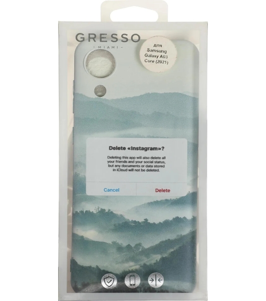 Чехол (клип-кейс) Gresso Meridian, для Samsung Galaxy A03 Core, зеленый gr17aaae8934