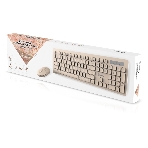 Комплект клавиатура+мышь Smartbuy 105AG беспроводной, USB, 1200 DPI, кремовый, фото2