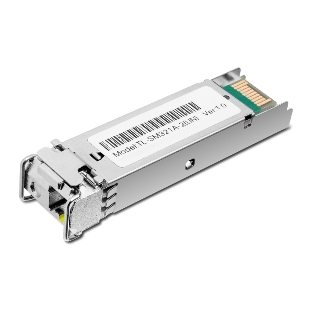 Модуль SFP TP-Link 1000Base-BX WDM Bi-Directional SFP module, TX: 1550 nm and RX: 1310 nm, 1 LC Simplex port, up to 2 km transmission distance in 9/125 μm SMF (Single-Mode Fiber), Supports Digital Diagnostic Monitoring (DDM).