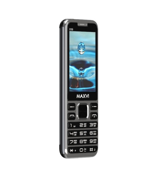 Мобильный телефон Maxvi X10i серебристый металлик