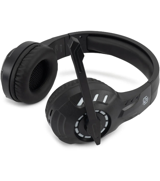 Гарнитура Oklick HS-L420G чёрный, беспроводная + проводная, Bluetooth, до 30 ч, подсветка