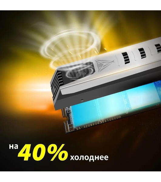 Накопитель SSD Patriot Viper PV553, 1Tb, PCIe 5.0 x4, M.2 2280, NVMe, R/W 11700/9500, активное охлаждение