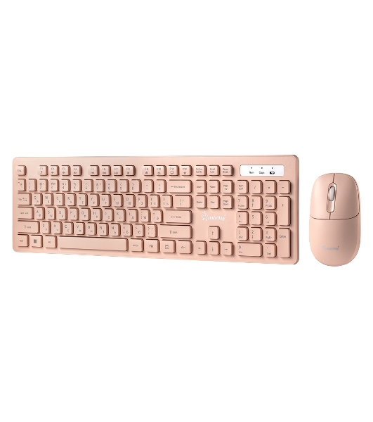 Комплект клавиатура+мышь Smartbuy 105AG беспроводной, USB, 1200 DPI, кремовый