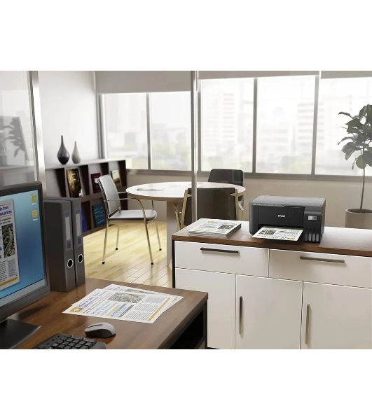 МФУ струйное Epson EcoTank L3252/А4/цветная печать/до 5-10 стр. в мин./лоток подачи 100 л./черный (C11CJ67423) (L3252)