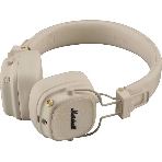 Беспроводные/проводные наушники Marshall Major V бежевый, накладные, Bluetooth + проводной, беспроводная зарядка, до 100 ч, фото3