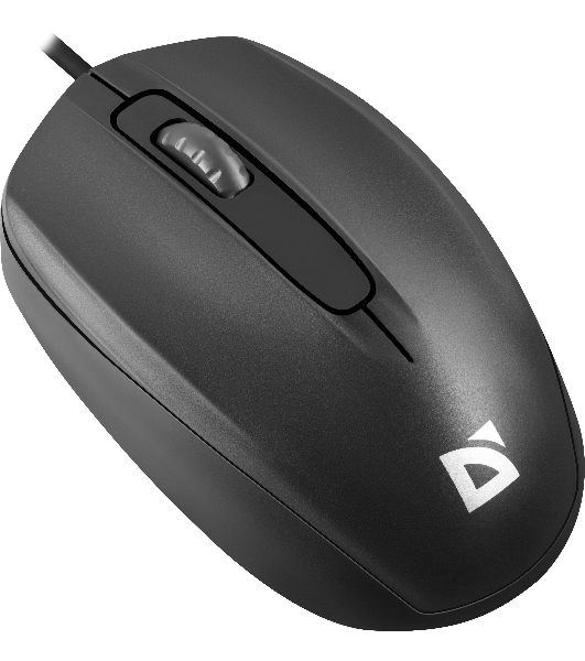 Мышь проводная Defender Alpha MB-507 черный, 1000 dpi, USB, кнопки - 3