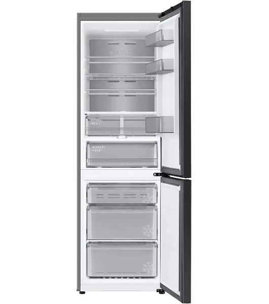 Холодильник Samsung RB34C7B5EB1/EF черный мат. двухкамерный 230/114л морозилка снизу, No Frost