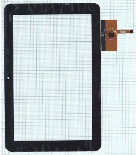 Сенсорное стекло (тачскрин) QSD E-C100013-04, черное