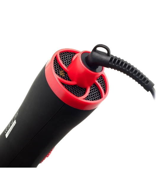 Фен-щетка BRAYER BR3133RD черный/красный, 1000 Вт, 40 мм