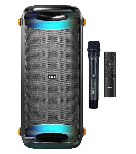 Портативная колонка MEG SPA101BL, 100Вт, Bluetooth 5.3, время работы до 9,5ч, Dolby Audio, черная