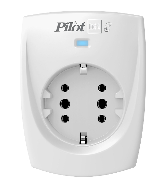 Сетевой фильтр ZIS PILOT BIT S, 1 розетка, 16А/3,5кВт, св.серый