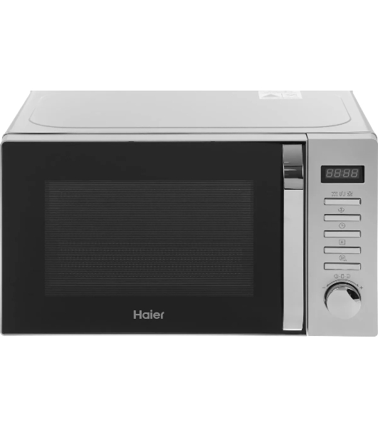 Микроволновая печь Haier HMB-DG208SA серебристый, 20 л, 800 Вт, переключатели - кнопки, поворотный механизм