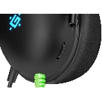 Гарнитура Defender Toxic чёрный, проводная, USB / mini jack 3.5 мм, подсветка, фото6