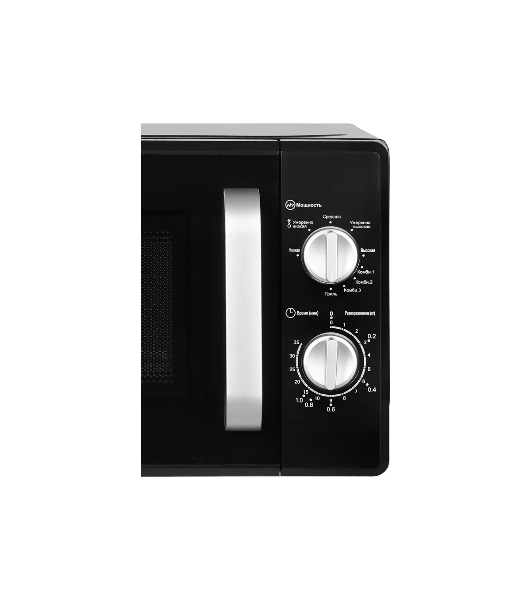 Микроволновая печь HOME HMG207DB черный, 20 л, 700 Вт, переключатели - поворотный механизм