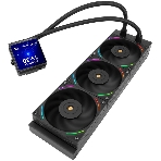 Водяное охлаждение для процессора Thermalright Hyper Vision 360 (360mm, LED, Black, ARGB/Fans: 3x120mm, 69CFM, 27dBA, 2150RPM/Pump height 68mm, 6400RPM, Rad thickness 27mm/S: 1700, 1200, 1851, 115X, 2011, 2066, AM5, AM4), фото4