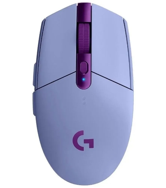 Мышь беспроводная Logitech G304 Lightspeed фиолетовый, 12000 dpi, радиоканал, USB, кнопки - 6