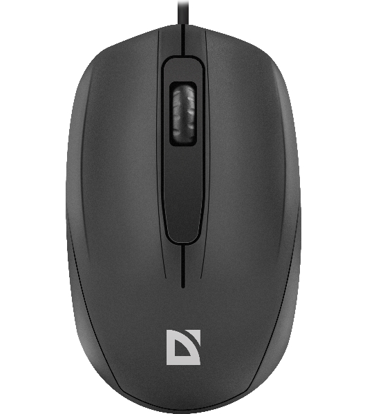 Мышь проводная Defender Alpha MB-507 черный, 1000 dpi, USB, кнопки - 3