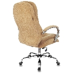 Кресло руководителя Бюрократ T-9950SL Fabric горчичный Velvet 73, крестовина металл хром, фото5