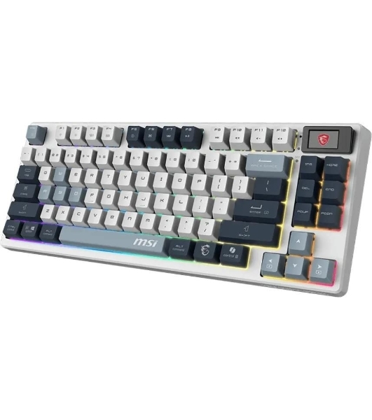 Клавиатура MSI Forge GK600 гибридная, Bluetooth, радиоканал, белый