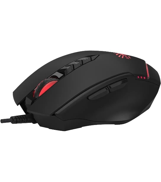 Мышь проводная A4Tech Bloody V8 черный, 3200 dpi, USB, кнопки - 8