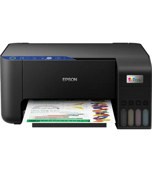 МФУ струйное Epson EcoTank L3252/А4/цветная печать/до 5-10 стр. в мин./лоток подачи 100 л./черный (C11CJ67423) (L3252)