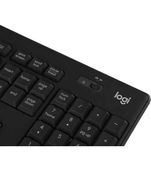 Комплект клавиатура+мышь Logitech MK295 беспроводной, USB, чёрный