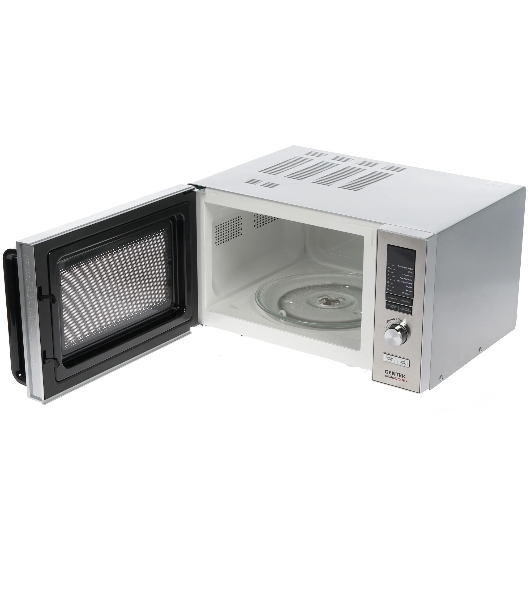 Микроволновая печь Centek CT-1588 серебристый, 25 л, 900 Вт, переключатели - кнопки, поворотный механизм