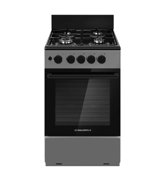 Плита газовая Maunfeld MGC50GEGR08 серый, конфорок 4 шт, духовка 59 л, 50 см x 88 см x 65 см