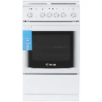 Плита комбинированная De Luxe 506022.05ГЭ (КР) ЧР 030 белый, конфорок 2 газовых и 2 электрических, духовка 54 л, 50 см x 85 см x 60 см, фото2