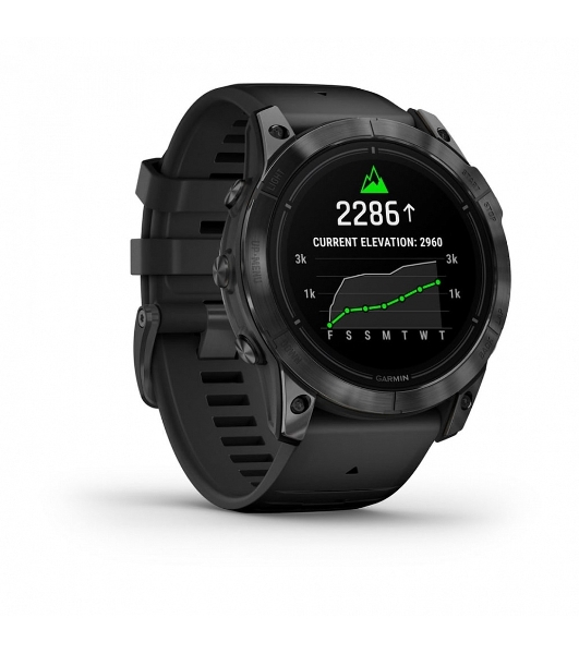 Умные часы Garmin Epix Pro Gen 2 Standard Edition, 1.4' AMOLED, ANT+, Bluetooth, GPS, NFC, Wi-Fi, 10 ATM, серый / черный