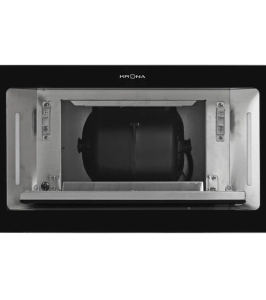 Вытяжка встраиваемая Krona Selina 600 Glass S черный, 52 см, 1300 куб. м/ч, 61 дБ