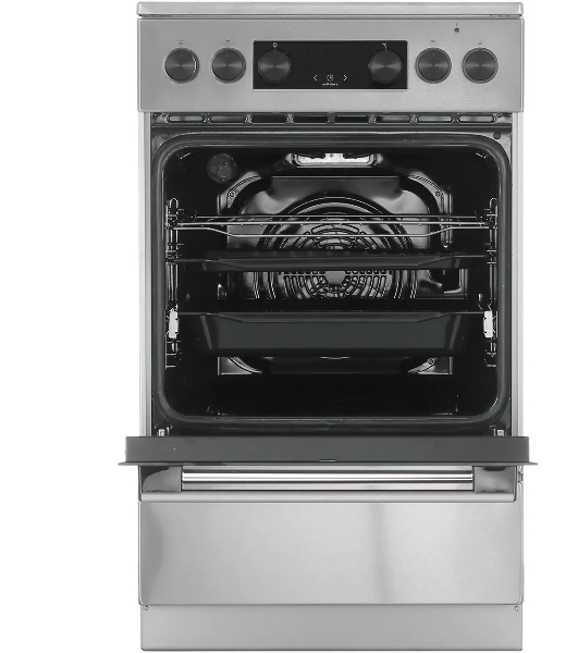 Плита электрическая Gorenje GEC5C40XAOT серебристый, конфорок 4 шт, духовка 70 л, 50 см x 85 см x 59.4 см