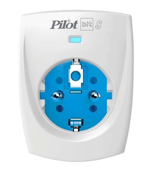 Сетевой фильтр ZIS PILOT BIT S, 1 розетка, 16А/3,5кВт, св.серый